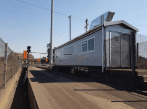 image of bullet resistant doors job