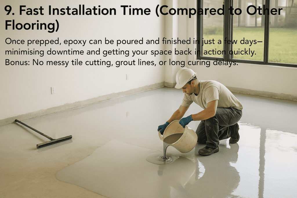 garage epoxy floor installation ,